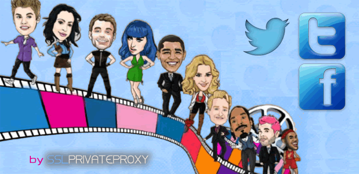 celebrities social media work trough private proxies | SSL Private Proxy