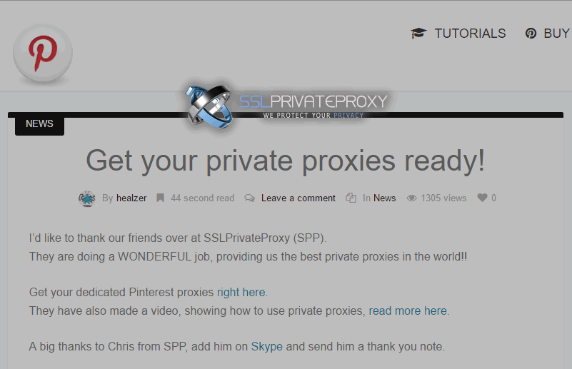 pinbot recommended pinterest private proxies