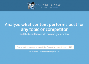 buzzsumo analize web presence with private proxies