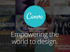 canva.com design using private proxies