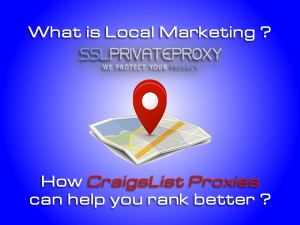 use craigslist proxies to boost your local marketing rank