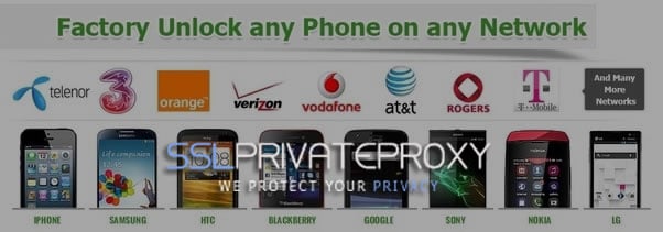 use private proxies for mobile unlocking websites