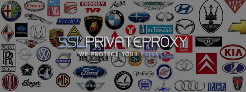 use private proxies to search for cars